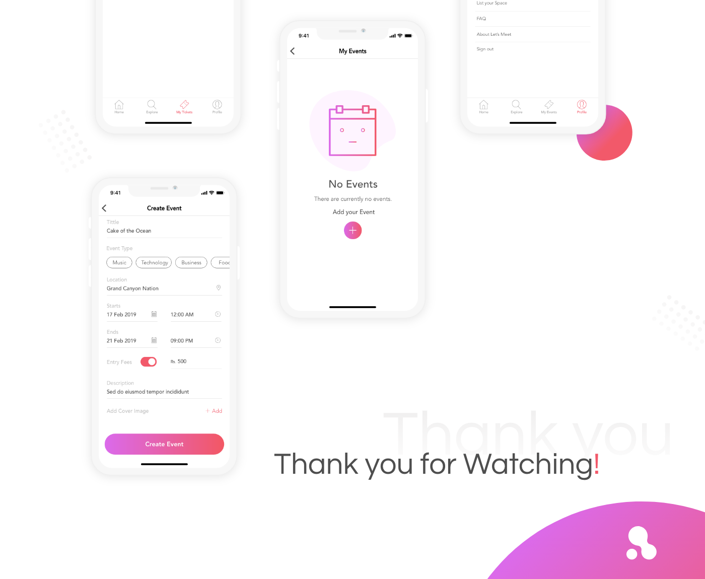 Main Screens